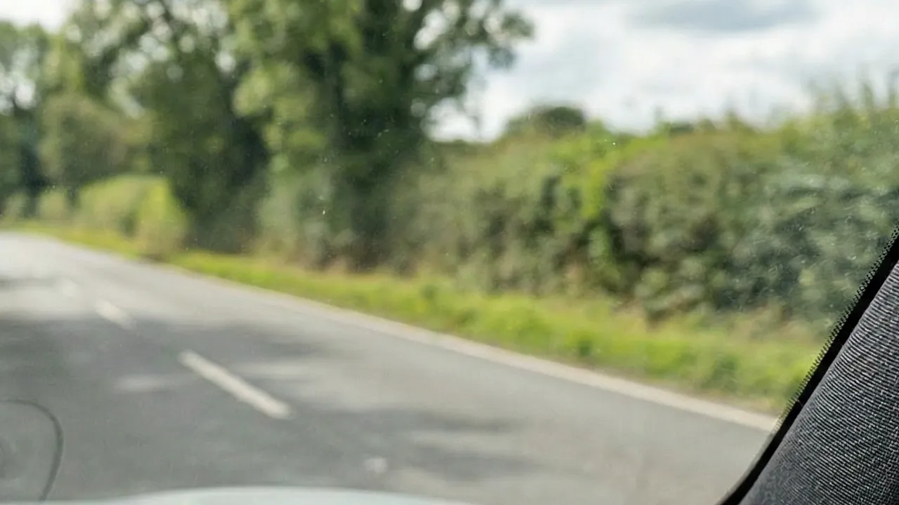 Pare-brise après intervention RN3parebrise — résultat net et propre